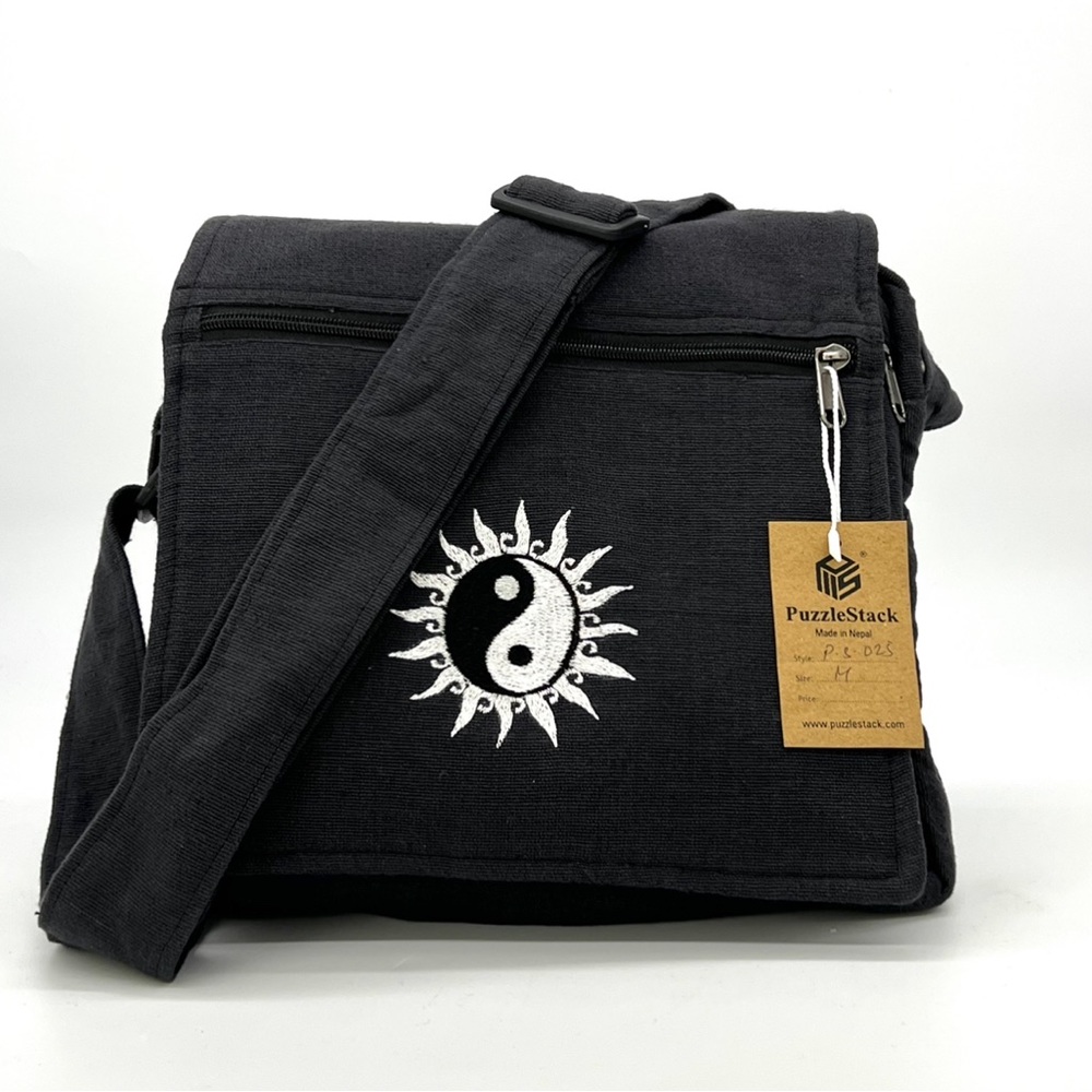Messenger Bag Yin Yan Embroidery
